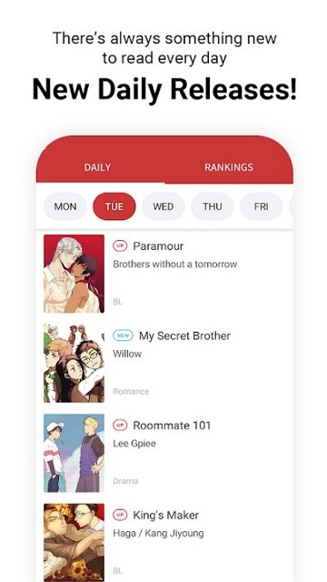 Lezhin中文版截图4