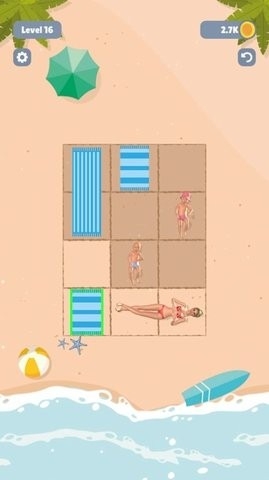 沙滩毛巾分类游戏截图3