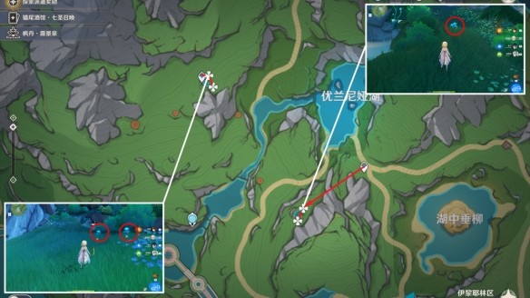 原神湖光铃兰采集路线图一览
