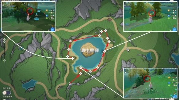 原神湖光铃兰采集路线图一览