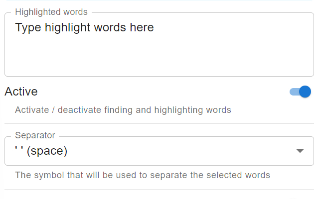 Multi highlight